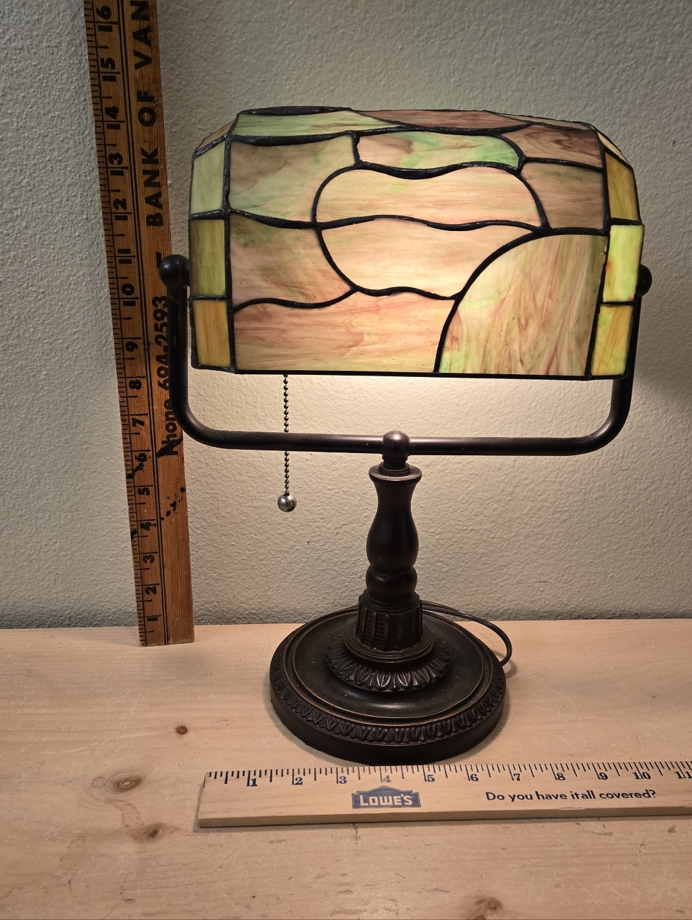 Tiffany-Style Dragonfly Stained Glass Table Lamp - Multicolor - Picture 9 of 9